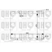 Радиатор охлаждения двигателя QUINTON HAZELL VA1PE 670817 QER2207 1JRKA 1