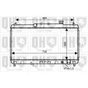Радиатор охлаждения двигателя QUINTON HAZELL V5SRR T Y9Q9 Toyota QER2321