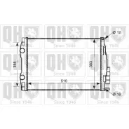 Радиатор охлаждения двигателя QUINTON HAZELL 4 9G5LEA 671156 QER2546 ZK2MF