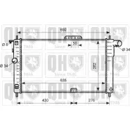 Радиатор охлаждения двигателя QUINTON HAZELL YS JIA QER2557 671167 FGXNTS