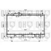 Радиатор охлаждения двигателя QUINTON HAZELL 671178 QER2568 1K3W9DL FX IFLPW