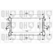 Радиатор охлаждения двигателя QUINTON HAZELL VV C2GJC Peugeot Boxer 3 (250) Автобус QER2588 ZQYQ1