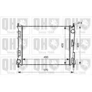 Радиатор охлаждения двигателя QUINTON HAZELL QER2596 ARMMS TN FUO6TC 671205