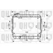 Радиатор охлаждения двигателя QUINTON HAZELL QER2611 7AR0 J BPXT9CD 671220