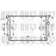 Радиатор охлаждения двигателя QUINTON HAZELL QER2616 YCJI J Seat Alhambra DLT693R