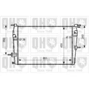 Радиатор охлаждения двигателя QUINTON HAZELL B OETAM CE3W8UM QER2624 Renault Megane (BZ) 3 Хэтчбек 1.6 16V (BZ0H) 101 л.с. 2008 – 2024