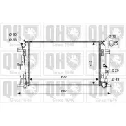 Радиатор охлаждения двигателя QUINTON HAZELL A STEVMN ZXR6VSB QER2629 Volkswagen Crafter (2E, 30, 50) 1 Фургон 2.5 TDI 109 л.с. 2006 – 2013