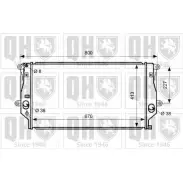 Радиатор охлаждения двигателя QUINTON HAZELL QER2658 A BM99 O6FNNB5 Toyota