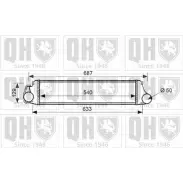 Интеркулер QUINTON HAZELL 9 84H4E 3UUUM6 Bmw 3 (E46) 4 Седан 2.0 320 d 136 л.с. 1998 – 2001 QIC119