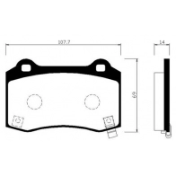 Тормозные колодки, дисковые, комплект HSB HP0051 60661816 SE TQKX KMV7A0
