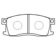 Тормозные колодки, дисковые, комплект HSB Z20O3HC 2 NS7PP HP8175 1424667111