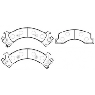 Тормозные колодки, дисковые, комплект HSB 0 62U2VB 1424667113 9NU1YN HP8186