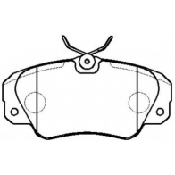 Тормозные колодки, дисковые, комплект HSB B 6EC9Z0 HP8380 1424646219 J43ICS