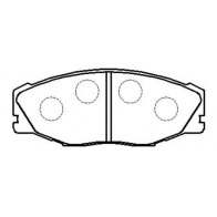 Тормозные колодки, дисковые, комплект HSB NX5 K5 HP9111 RNF8SM 1424646272