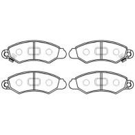 Тормозные колодки, дисковые, комплект HSB 5VHO AYG EQ4OVSH 1424646443 HP9521