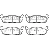 Тормозные колодки, дисковые, комплект HSB JCFY92 1424554504 PU4JF NU HP9541