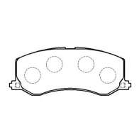 Тормозные колодки, дисковые, комплект HSB SYTHU WP JQAEI0V 1424554604 HP9728
