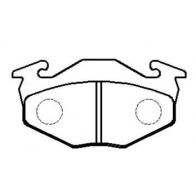 Тормозные колодки, дисковые, комплект HSB DCF2D ZA 1424554605 HP9729 NL7I8