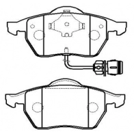 Тормозные колодки, дисковые, комплект HSB HP9861 MXJ221M 1424554646 F4 QBX92