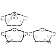 Тормозные колодки, дисковые, комплект HSB 3NHGMS HP9877 1424554650 OB HB2QW