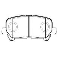 Тормозные колодки, дисковые, комплект HSB HP9996 1420939735 V4YRP 8QHHMD C