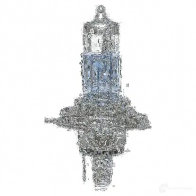 Лампа галогеновая H4 MEGALIGHT PLUS +60% 60/55 Вт 12 В TUNGSRAM 1439691542 50440MPU W4H JP