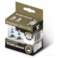 Лампа галогеновая H4 MEGALIGHT ULTRA +130% 60/55 Вт 12 В TUNGSRAM 1439691546 MY8 4A 50440XNUB2