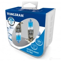 Лампа галогеновая H1 SPORTLIGHT ULTRA 55 Вт 12 В TUNGSRAM 1439693344 50310SBUPB2 XCJUF C