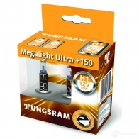 Лампа галогеновая H1 MEGALIGHT ULTRA +150% 55 Вт 12 В TUNGSRAM 59010NXNUB2 P3C5IF E 1439693564