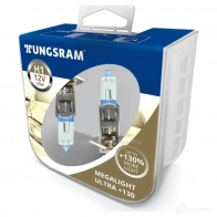 Лампа галогеновая H1 MEGALIGHT ULTRA +130% 55 Вт 12 В TUNGSRAM 50310XNUPB2 S 4N1S 1439693580