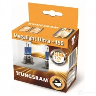 Лампа галогеновая H11 MEGALIGHT ULTRA +150% 55 Вт 12 В TUNGSRAM IU7 Q57 1439693586 53110NXNUB2