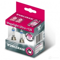 Лампа галогеновая H11 MEGALIGHT ULTRA +120% 55 Вт 12 В TUNGSRAM 1439693588 53110SNUB2 YS9CWI L