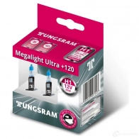 Лампа галогеновая H1 MEGALIGHT ULTRA +120% 55 Вт 12 В TUNGSRAM 20 MILA 1439693599 50310NU