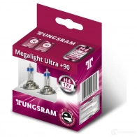 Лампа галогеновая H4 MEGALIGHT ULTRA +90% 60/55 Вт 12 В TUNGSRAM IVR1 9T 1439693602 50440SXU