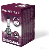 Лампа галогеновая H7 MEGALIGHT PLUS +60% 55 Вт 12 В TUNGSRAM 0J0 91 58520MPU 1439693603
