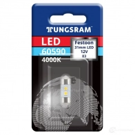 Лампа светодиодная C5W 0.7 Вт 12 В 4000K TUNGSRAM 60590BL1 0SU IWZ7 1439693644