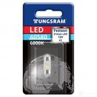 Лампа светодиодная C5W 0.7 Вт 12 В 6000K TUNGSRAM 60580BL1 1439693647 H 1GVT