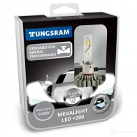 Лампа светодиодная H1 MEGALIGHT LED +200% 24 Вт 12 В 6000K TUNGSRAM 60410PB2 4B97 0GQ 1439693650