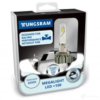 Лампа светодиодная H1 MEGALIGHT LED +150% 18 Вт 12 В 6000K TUNGSRAM 60400PB2 5Z 9KF 1439693651