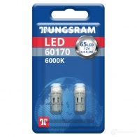 Лампа светодиодная W5W 0.5 Вт 12 В 6000K TUNGSRAM 1439693652 E1QX JQ 60170BL2