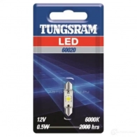 Лампа светодиодная C5W 0.5 Вт 12 В 6000K TUNGSRAM MDTL7 T 60020BL1 1439693665