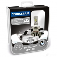 Лампа светодиодная H7 MEGALIGHT LED +200% 24 Вт 12 В 6000K TUNGSRAM 60450PB2 1439693669 EKX VG