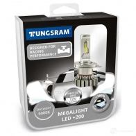 Лампа светодиодная H4 MEGALIGHT LED +200% 24 Вт 12 В 6000K TUNGSRAM 1439693672 60430PB2 OL 9XY