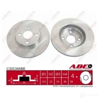 Тормозной диск ABE 3339636 c32152abe LCIO R - Изображение 3