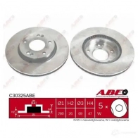 Тормозной диск ABE C30325ABE 5900427195165 2 DO8KT 3339498 - Изображение 3