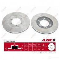 Тормозной диск ABE 3339517 7P CS3 c30516abe - Изображение 3