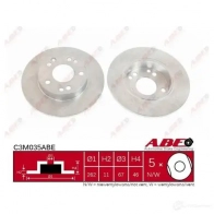 Тормозной диск ABE 8V 0BY 5900427200487 C3M035ABE 3340029 - Изображение 1