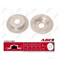 Тормозной диск ABE C36017ABE 3339791 4IF CWW 5900427198074 - Изображение 1