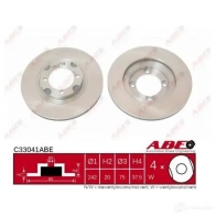 Тормозной диск ABE 5900427196988 C33041ABE 3339677 8MCL 7K