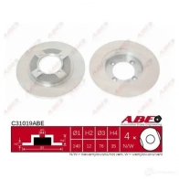 Тормозной диск ABE ET Y1L 5900427195523 C31019ABE 3339533